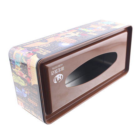 casa usando caja de la lata del tejido