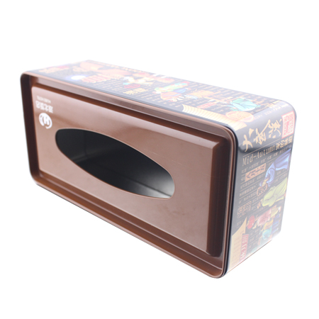 casa usando caja de la lata del tejido