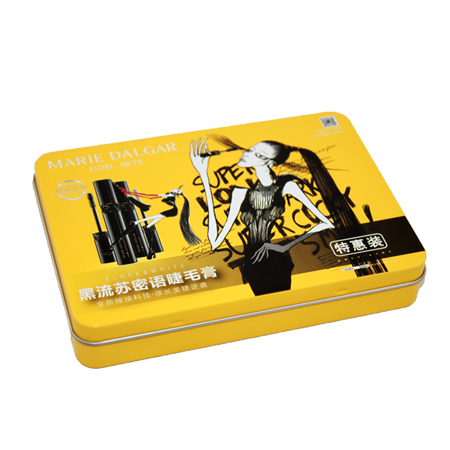 cosméticos latas rectangulares