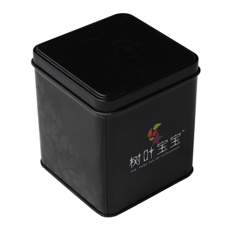 pequeñas latas cuadrados té