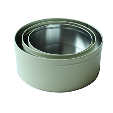 3 set latas cajas de lata de comida