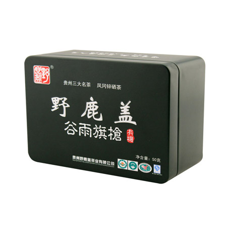 caja rectangular té portátil vacía