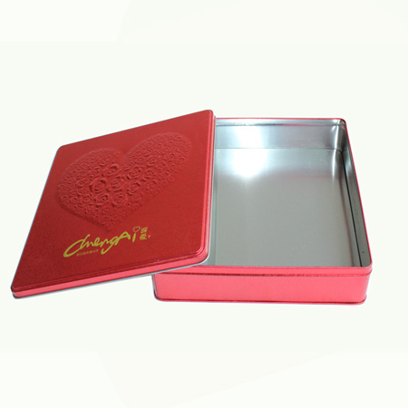 ropa cuadradas personalizada lata de impresión