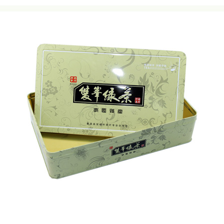 forma rectangular paquete de dulces estaño