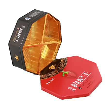 latas de almacenamiento de cookies de metal