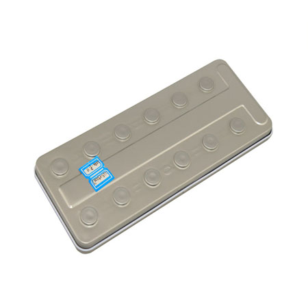 sombra de ojos cosmética estaño