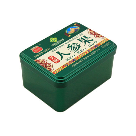 caja de lata de frutos secos