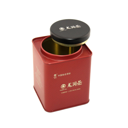 té vacía bandeja cuadrada