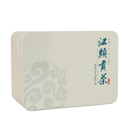 caja de la lata del regalo del té del rectángulo
