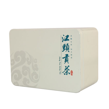 caja de la lata del regalo del té del rectángulo