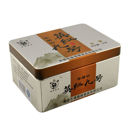 hojalata rectángulo té puede