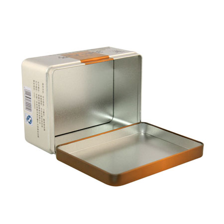 hojalata rectángulo té puede