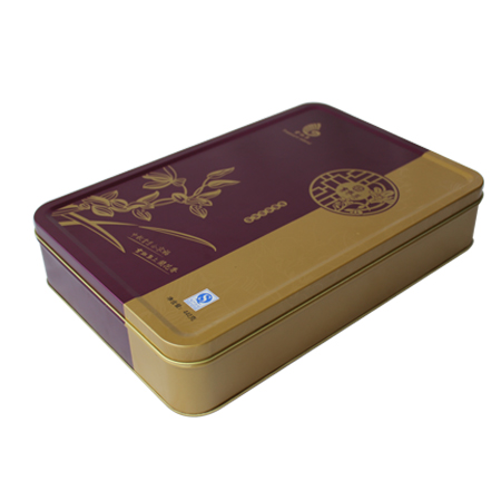 rectángulo hojalata mooncake puede