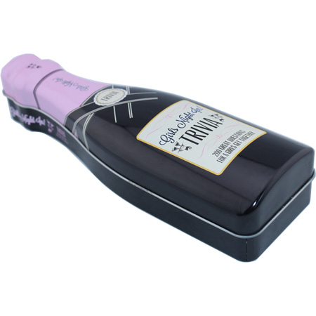 Halloween de latas de caramelos forma de la botella