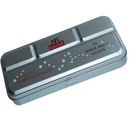 hojalata rectángulo caja de cosméticos