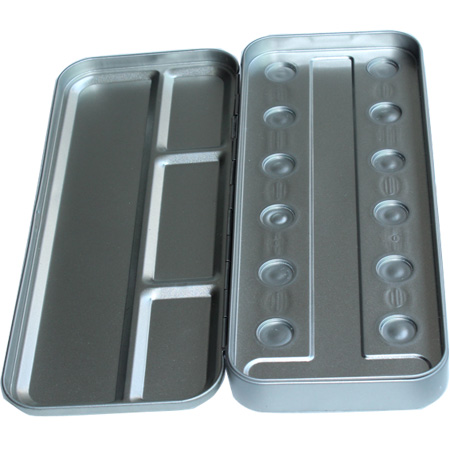 hojalata rectángulo caja de cosméticos