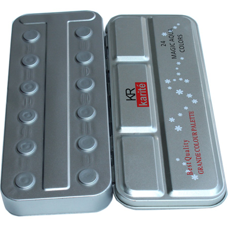 hojalata rectángulo caja de cosméticos