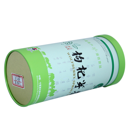 cilindro dulces lata vacía