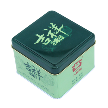 té de la lata del regalo cuadrada