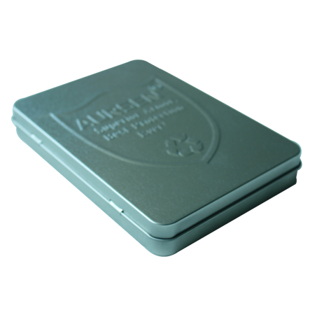 caja de lata tarjeta de regalo personalizado