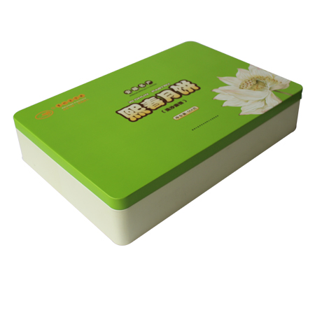 caja de lata rectángulo mooncake