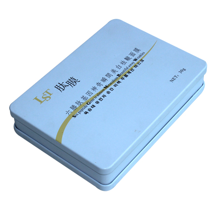 máscara facial paquete de estaño