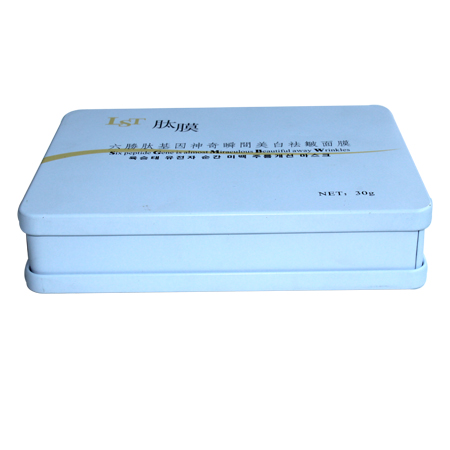 máscara facial paquete de estaño