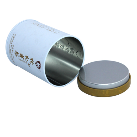cilindro redondo té a granel estaño