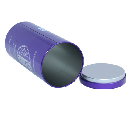 café caja de lata redonda