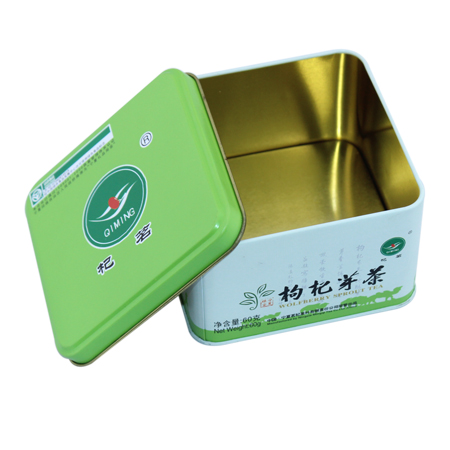 latas cosméticos cuadrados vacíos