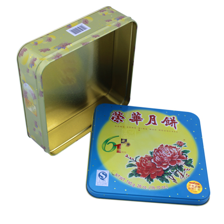 embalaje estaño pastel de luna puede