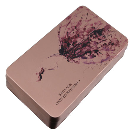 rectángulo de regalo de estaño puede