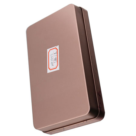 rectángulo de regalo de estaño puede