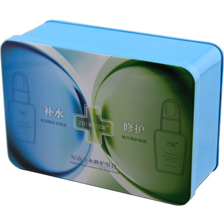 mancha de color cosmética estaño impresa