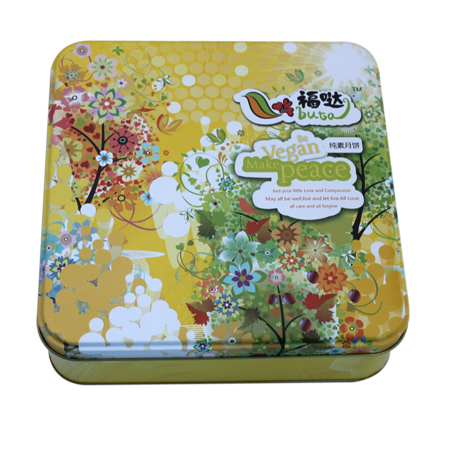 lata de alimentos caja de lata de pastel de luna