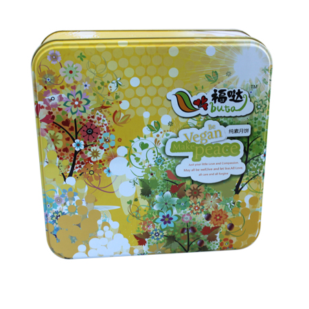 lata de alimentos caja de lata de pastel de luna