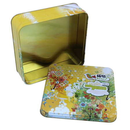 lata de alimentos caja de lata de pastel de luna