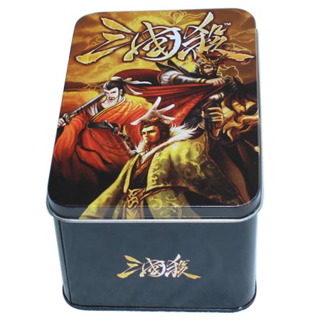 coloridas latas de juegos impresos