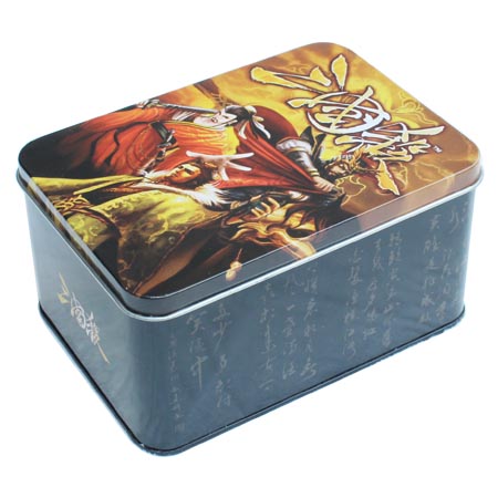 coloridas latas de juegos impresos