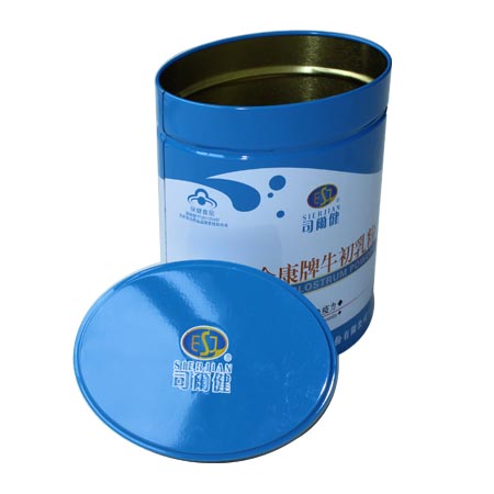 caja de lata proteína en polvo