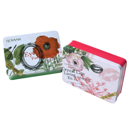 cosméticos caja de lata regalo