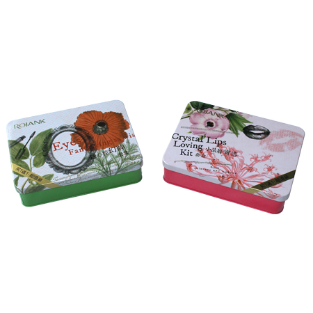 cosméticos caja de lata regalo