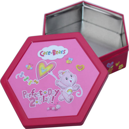 hexágono boda regalo dulces estaño