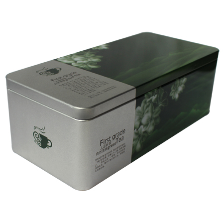 rectangular primer grado té lata