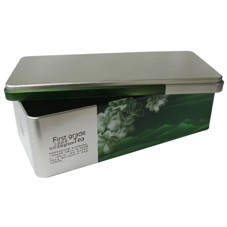 rectangular primer grado té lata