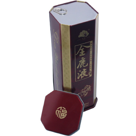 latas de vino blanco octogonales