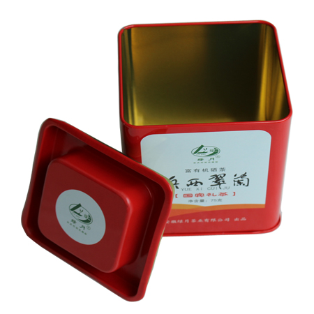 0,25 mm cuadrados lata de té puede