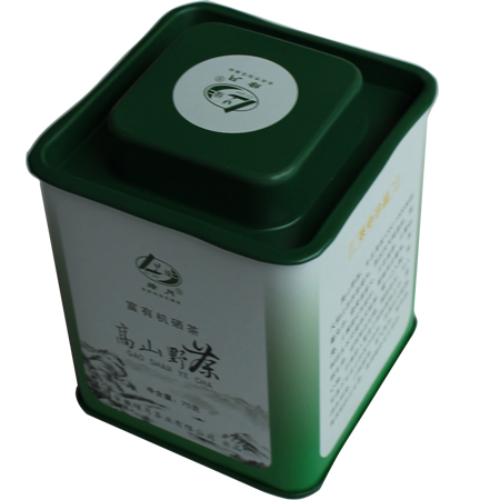 75g latas de té cuadrada