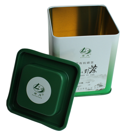 75g latas de té cuadrada