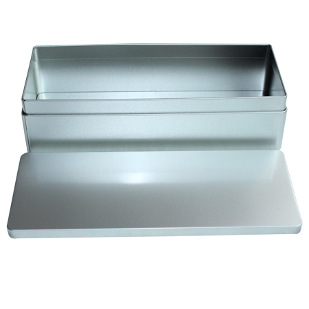 hogar rectangular estaño plata